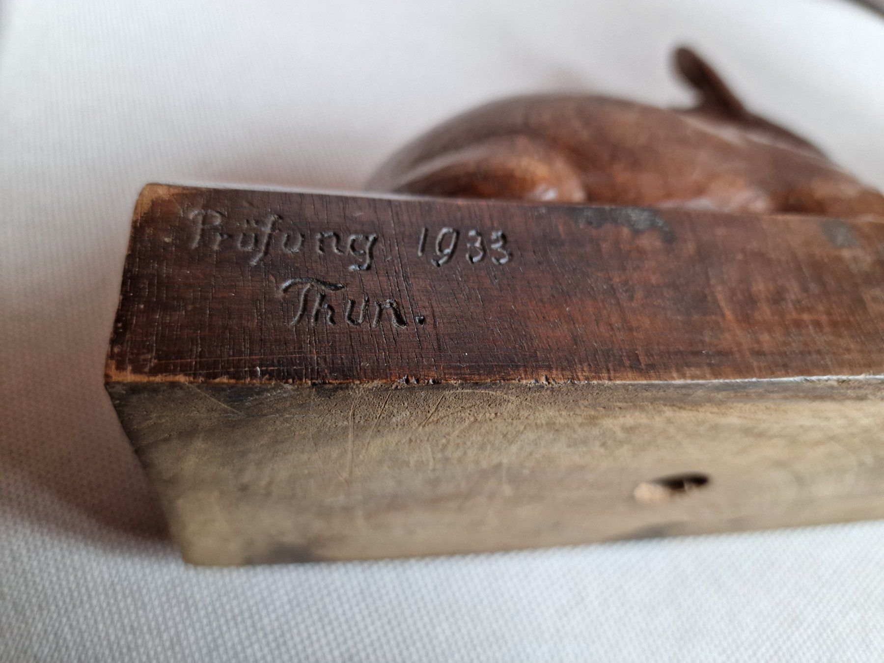 Statuette: Brienzer Schnitzerei  -  liegendes Reh  -  Ed. Blatter – Usato da Röthenbach i. E. venduto da Heureka5 5