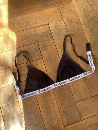 Bralette Juicy Couture schwarz mit Logo