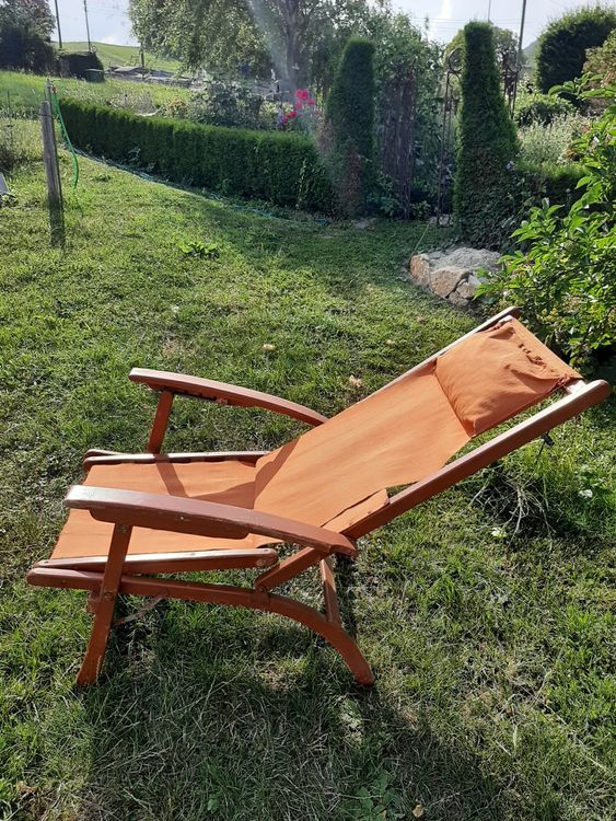 nostalgischer / antiker Liegestuhl | Kaufen auf Ricardo