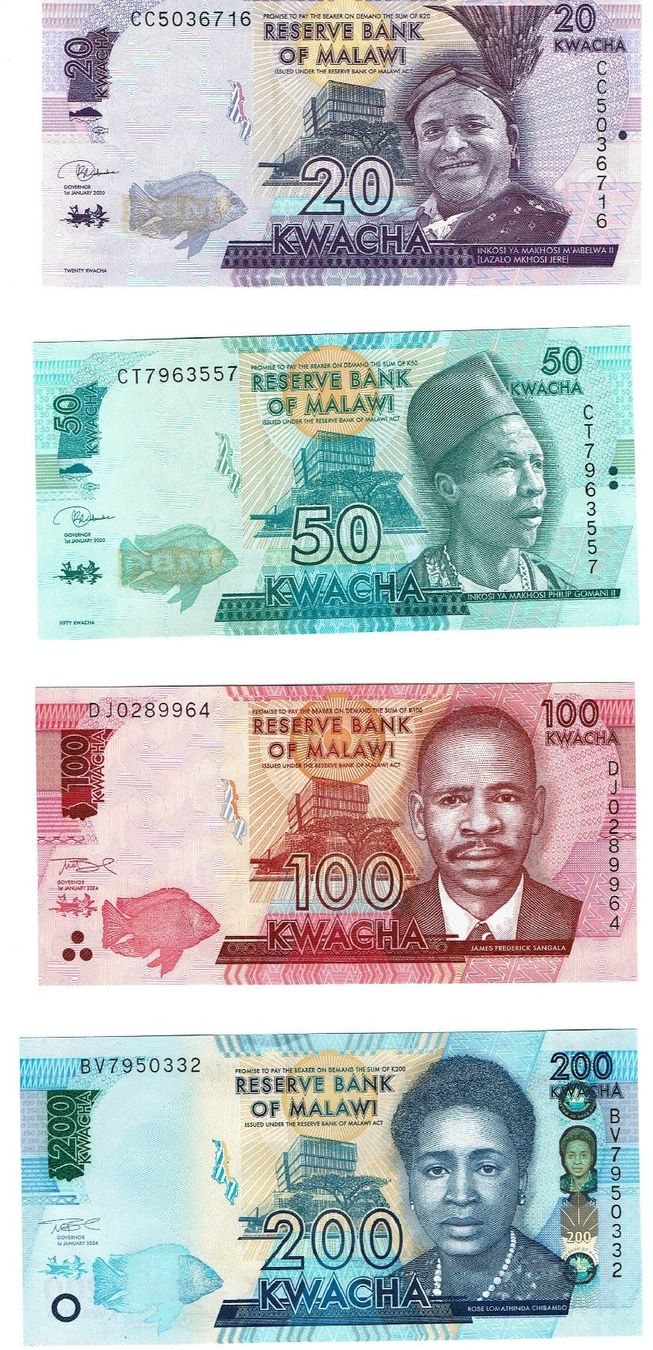 Banconote: Malawi Set 4 Stk Random Date UNZ – Nuovo (secondo la descrizione) da Steffisburg venduto da ber_8htf