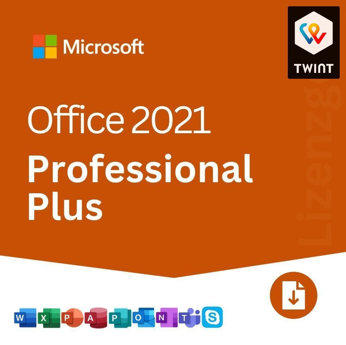 Microsoft Software: Microsoft Office 2021 Professional Plus Vollversion 5 PC Pro – Usato da Saignelégier venduto da KNM