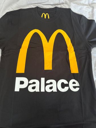 T-Shirt Palace x McDonald's Logo schwarz Grösse M neu