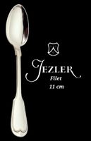 Cuillère à café Jezler Suisse 800Silb Modèle Filet 11 cm