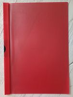 10 x Clip Hefter DIN A4 transparent. Ideal für 30 Blatt, rot