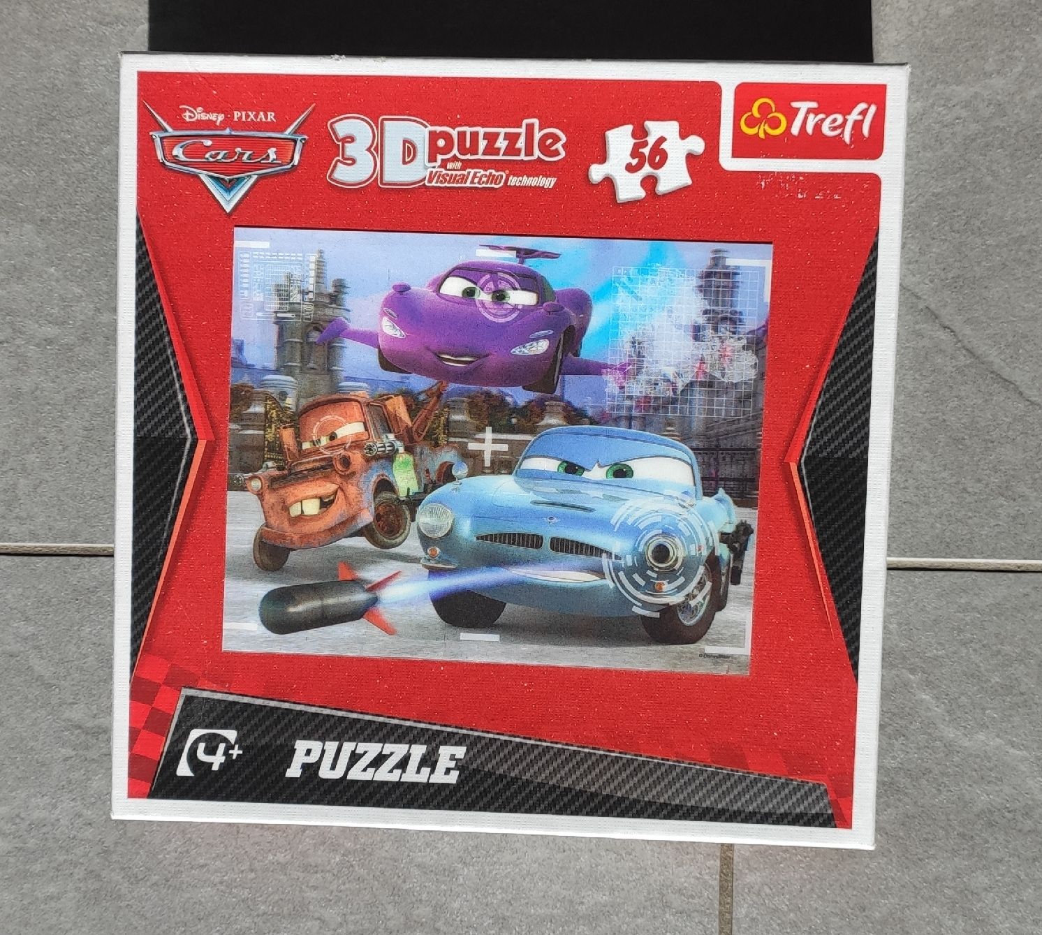 Disney Puzzle: 3 D Effekt Puzzle Cars 56 Teile  – Usato da Riehen venduto da India13