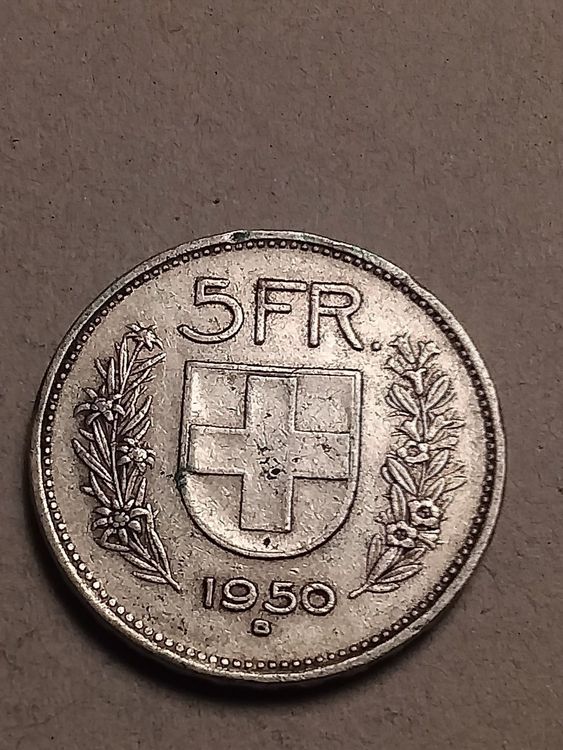 Toutes les monnaies: 5 Franken Jg.1950 – D'occasion à Schwyz par Trofana