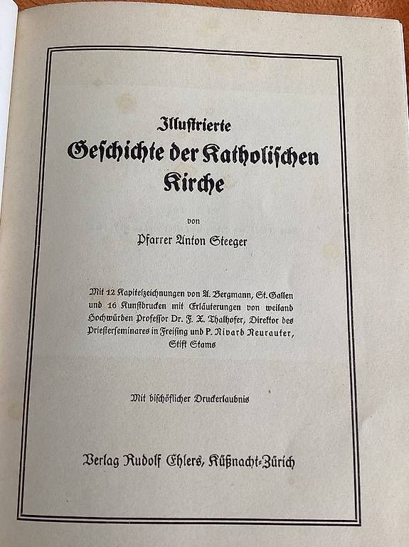 Libri: Illustrierte Geschichte der Katholischen Kirche, 1927! – Usato da Schöfflisdorf venduto da seahorse61 1