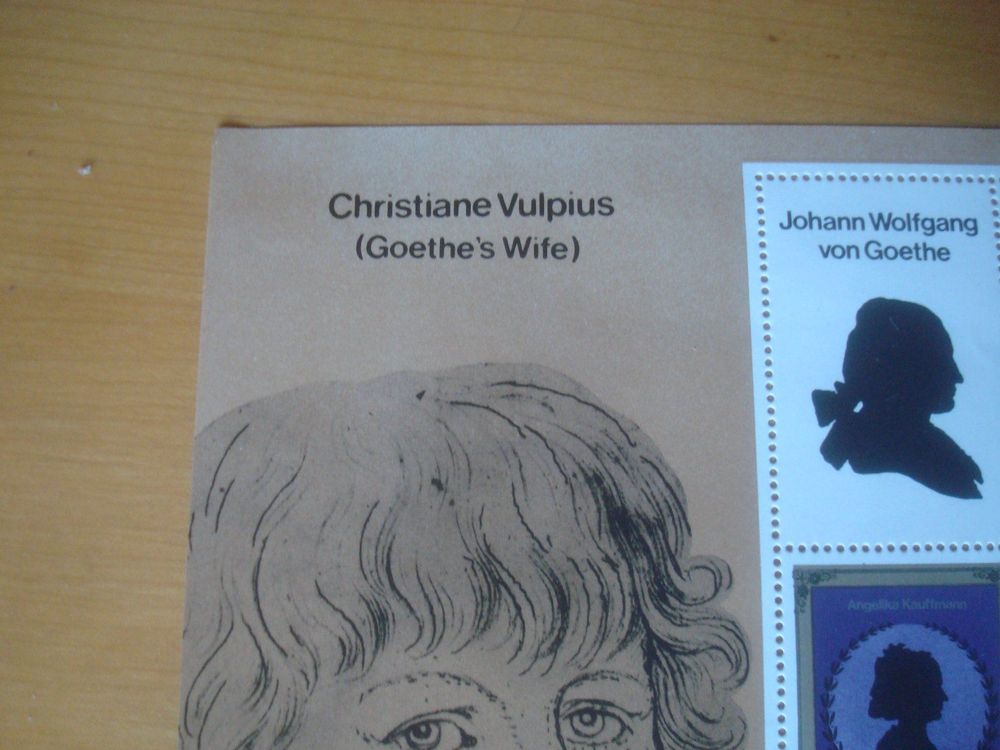 Lot S Block Christiane Vulpius Goethe's Wife NUR 50 RP Corea Kaufen