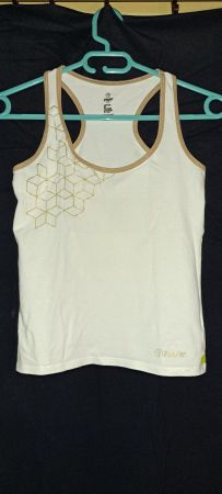 Débardeur blanc contour paillette
