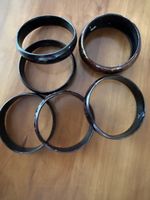 Set von 6 Armreifen lackiert mit Dekor gebraucht
