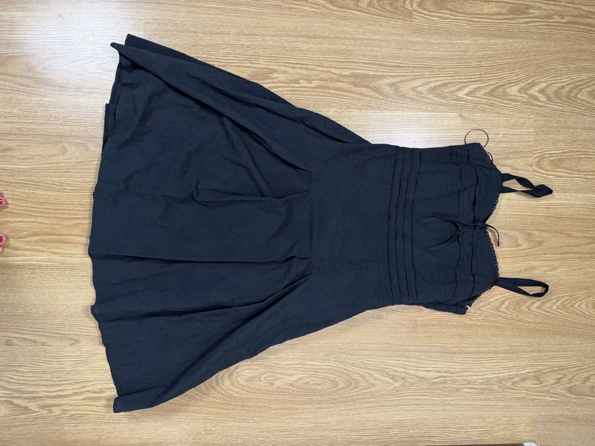 Vestiti: black summer cotton midi dress  – Usato da Knonau venduto da Grapesvintage 6