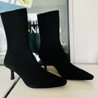 Schwarze Sock Boots/Stiefeletten, 41, Top Zustand!