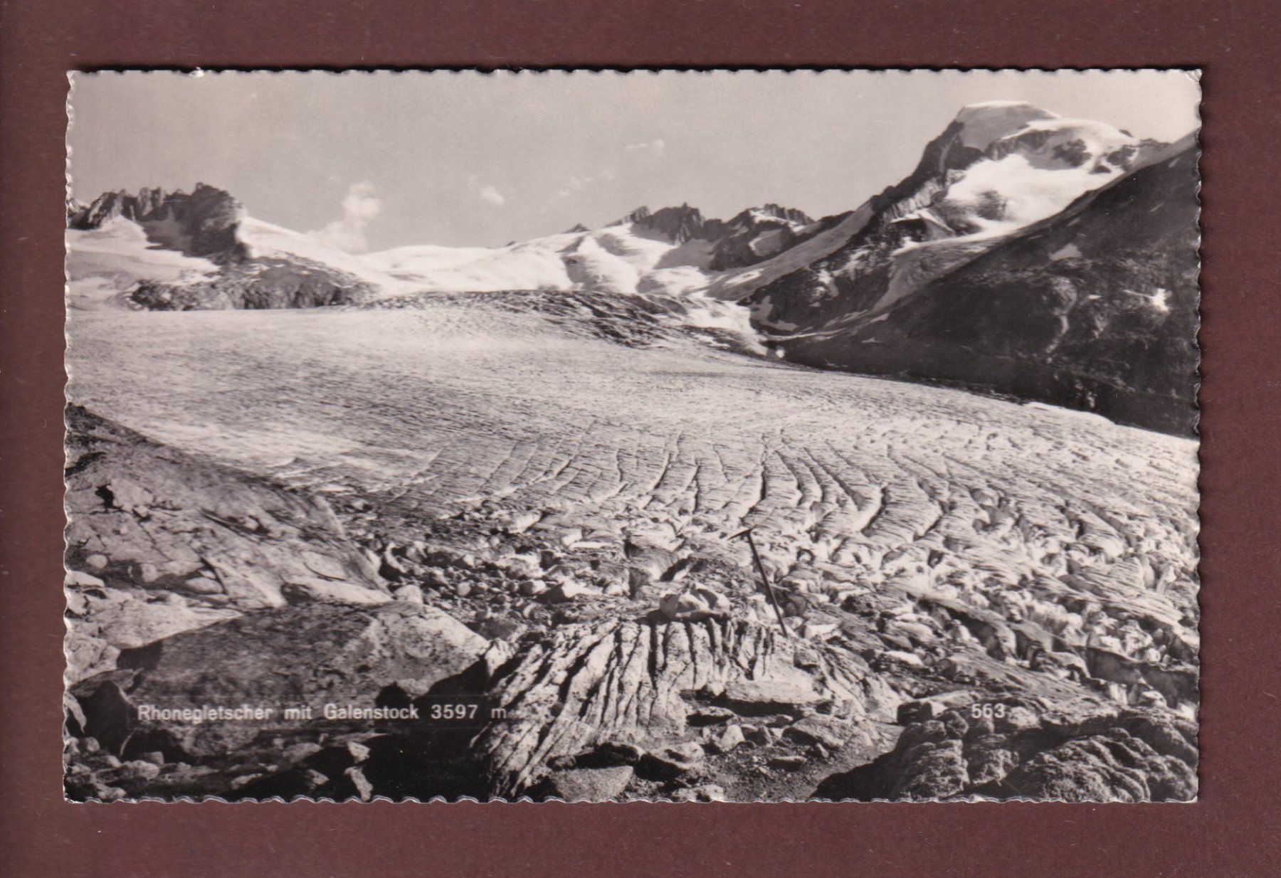 Cartoline postali: RHONEGLETSCHER - Galenstock – Usato da Pully venduto da nicecards