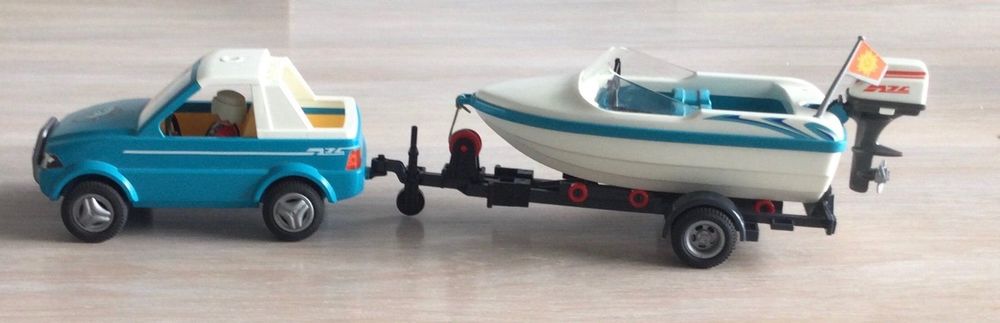 Playmobil Auto mit Schiffanhänger und Schiff | Kaufen auf Ricardo