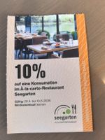 Seegarten A-la-carte Restaurant Gutschein -10% Rabatt!