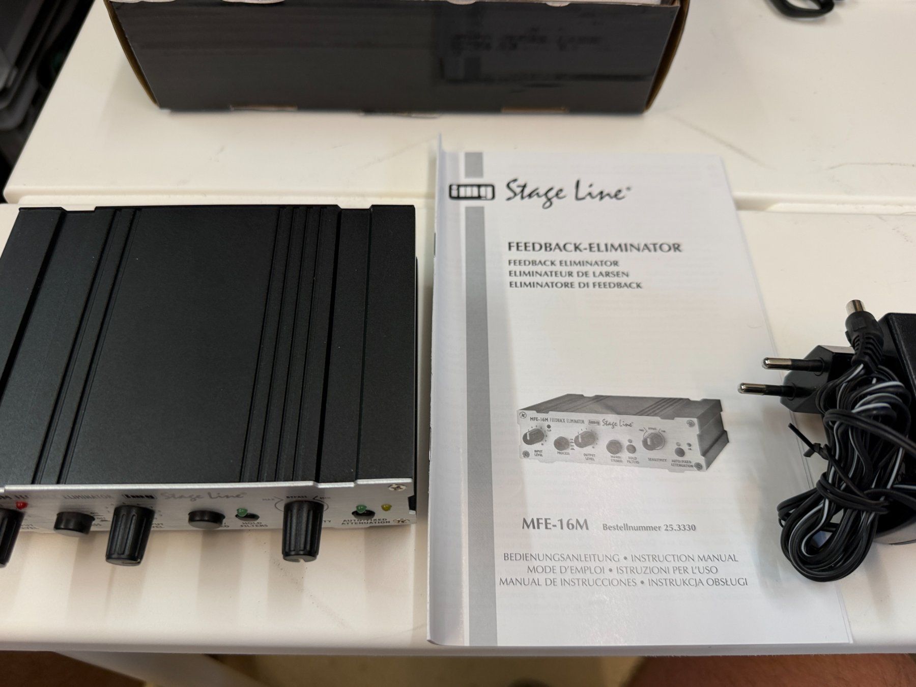 Equalizzatori: IMG Stage Line MFE-16M Stereo DSP Feedback Controller, OVP – Nuovo e nell'imballaggio originale da Hettlingen venduto da gnaeges 3