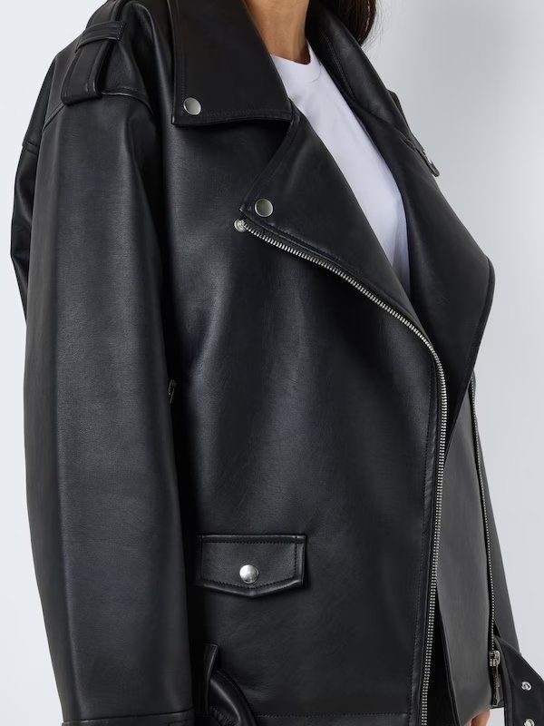 Giacche: Kunstlederjacke Biker schwarz oversized – Nuovo (secondo la descrizione) da Bern venduto da Ludivinevernet 2