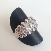 Silberring 925 Kugeldesign Zirkonia Grösse 18.3 mm