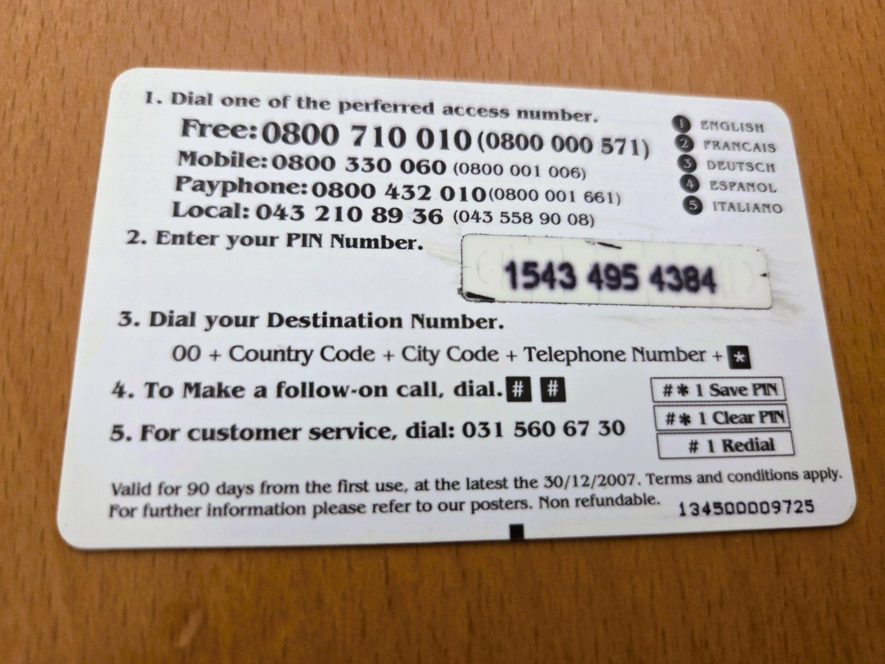 Schede telefoniche: PREPAID - SCHWEIZ – Usato da Brüttisellen venduto da Nighttrain 1