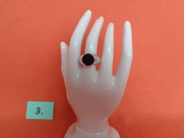 Silberring mit Onyx - Sterling Silber 925 Grösse 63