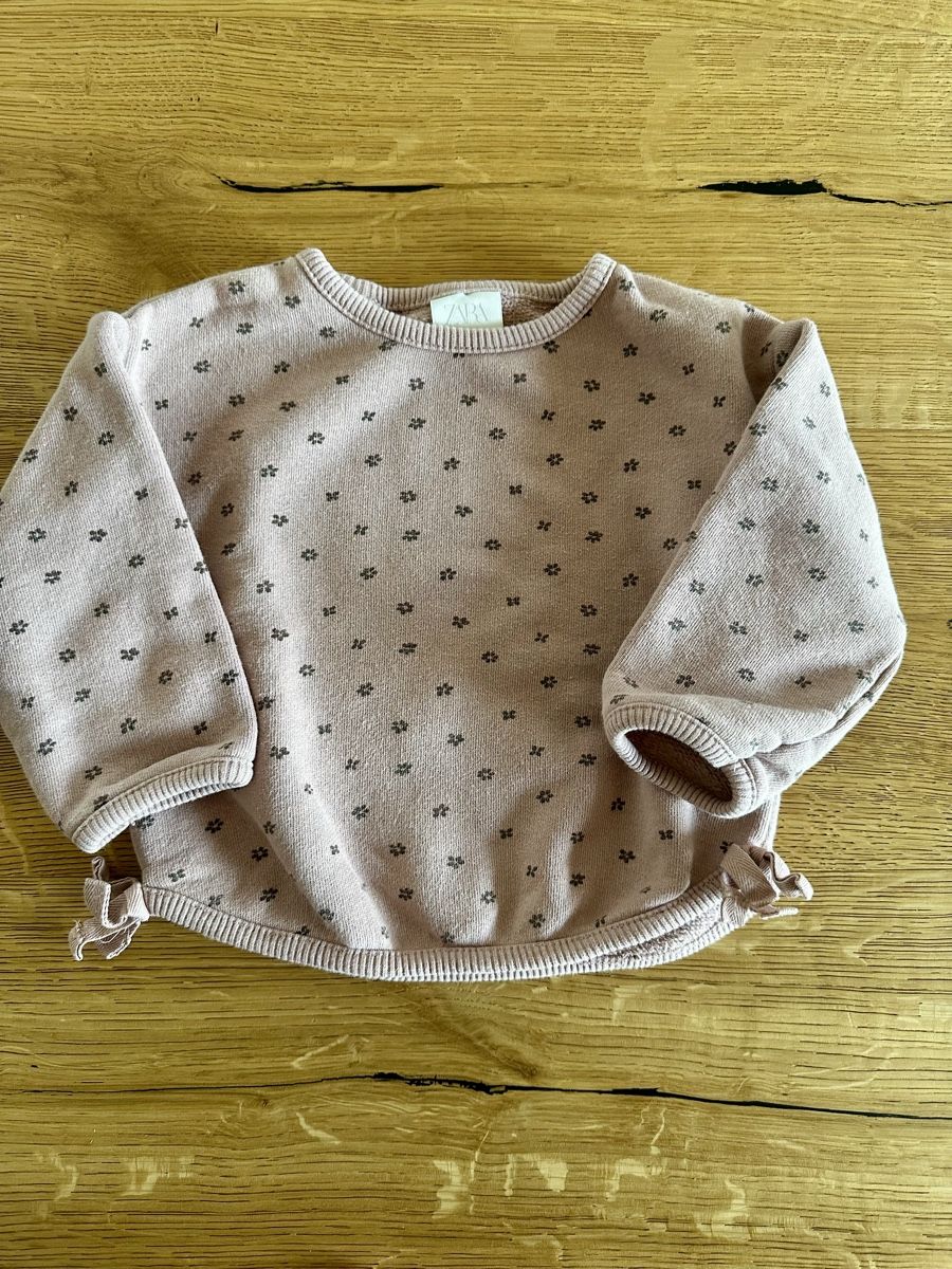 Zara Pullover & Sweatshirts: Zara Pullover mit Blumenmuster Grösse 80/86 rosa – Gebraucht aus Urswil von LMT89