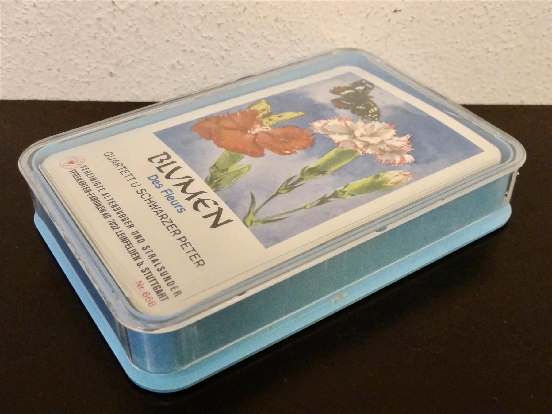 Spiele: altes Quartett BLUMEN-QUARTETT BLUMEN – Gebraucht aus Kerzers von wisaundso 1