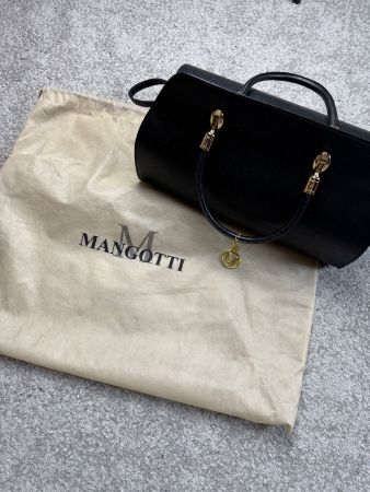 Elegante Mangotti Handtasche Schwarz