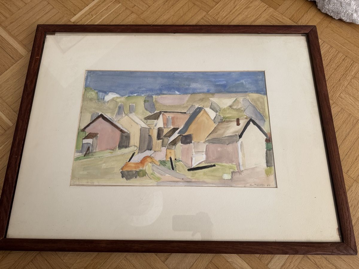 Gemälde: Kurt Weber – Aquarell 1964 – Gebraucht aus Buchs AG von ChrizZa