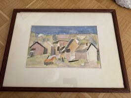 Kurt Weber – Aquarell 1964