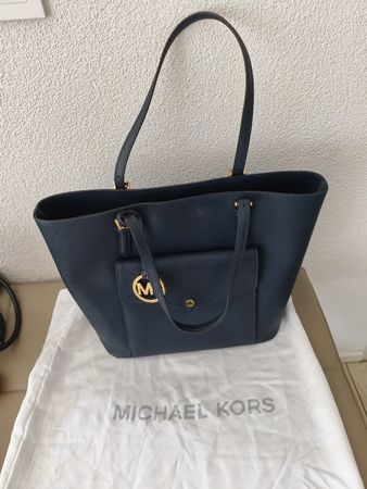 Elegante Michael Kors Shopper Tasche in Dunkelblau – Neuwert