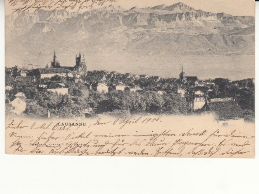 Ansichtskarten: Lausanne 1900 – Gebraucht aus Bürglen TG von StampGraf