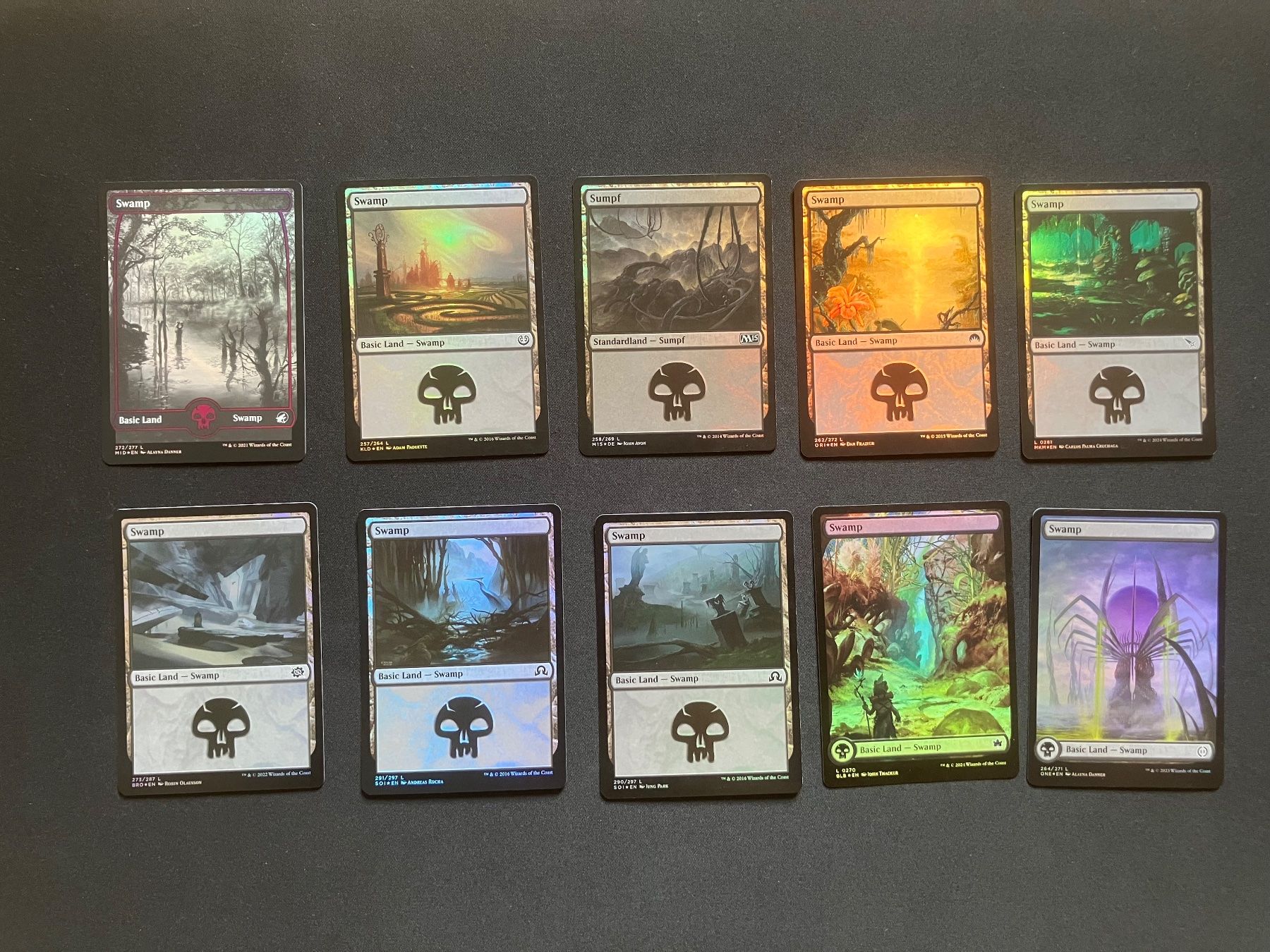Cartoline: Magic The Gathering basic foil lands – Usato da luzern venduto da rammdave 2
