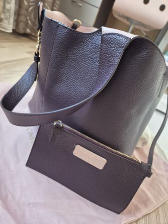 Neu COCCINELLE Hand- Schultertasche Leder
