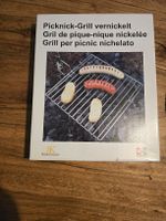 Picknick-Grill vernickelt Swiss Design neu in OVP