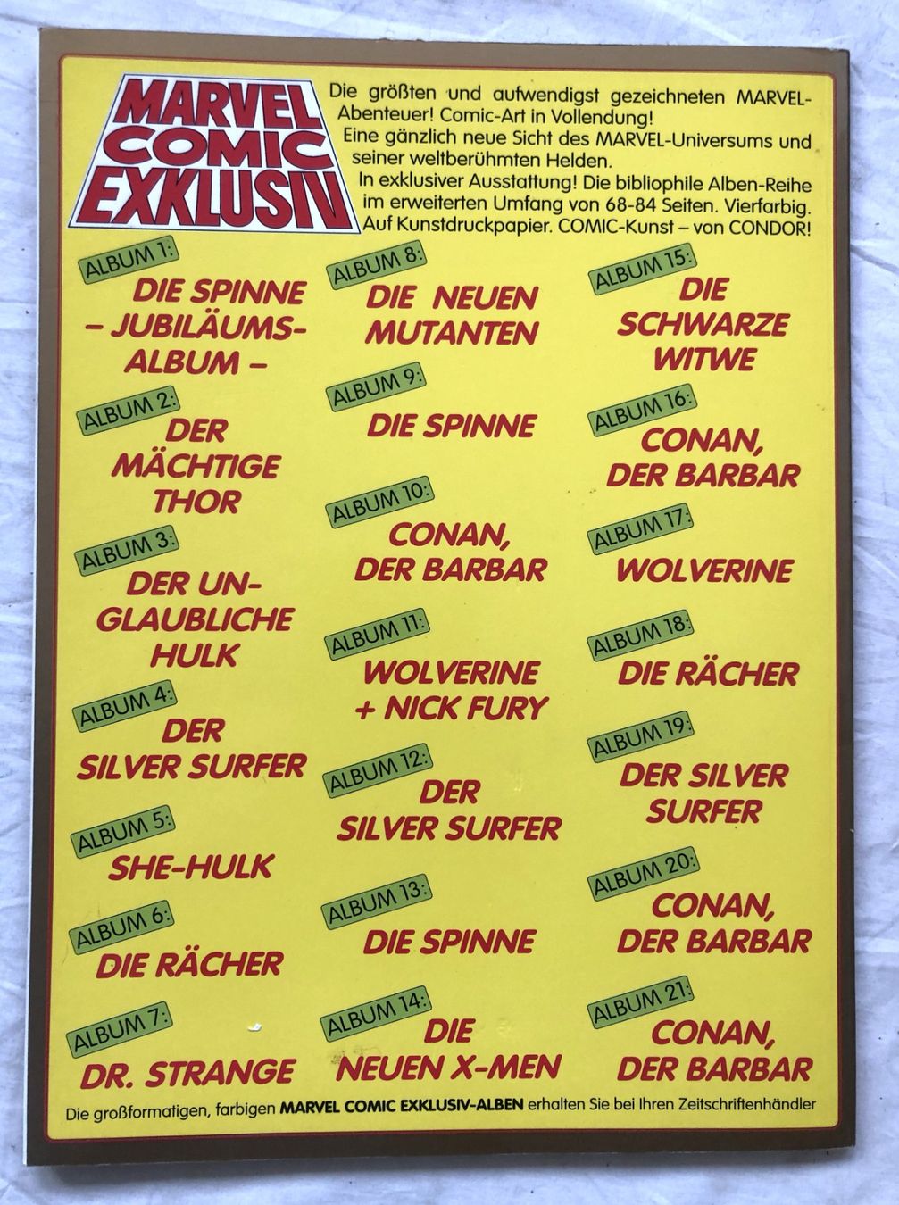 Fumetti: Marvel Comic Exklusiv - Nr.21 - CONAN DER BARBAR – Usato da Schaffhausen venduto da durruti 4