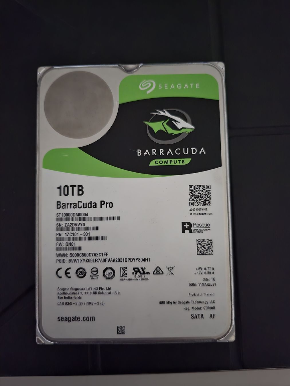 Disque dur Seagate BarraCuda Pro 10 To, occasion état bon (Gebraucht ...