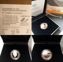 Silbermünze 1 AUD Trans Australian Railway 2017 - Silber PP