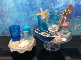 Maritim Stranddeko Gartendeko Gläser Villeroy Deko Muscheln