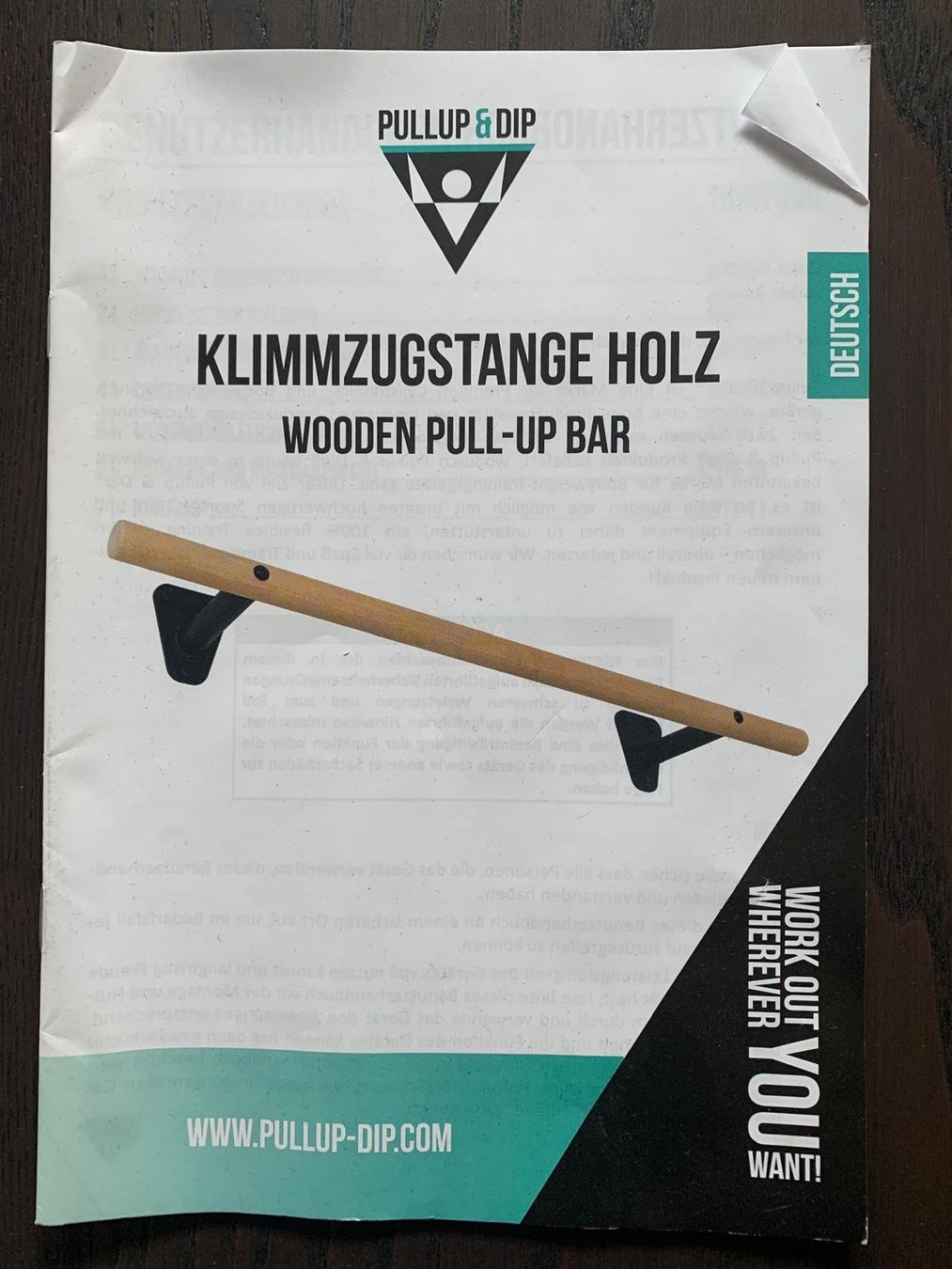 Hometrainer: Pullup & Dip Klimmzugstange (Holz) – Nuovo (secondo la descrizione) da Zürich venduto da dxtobi 4