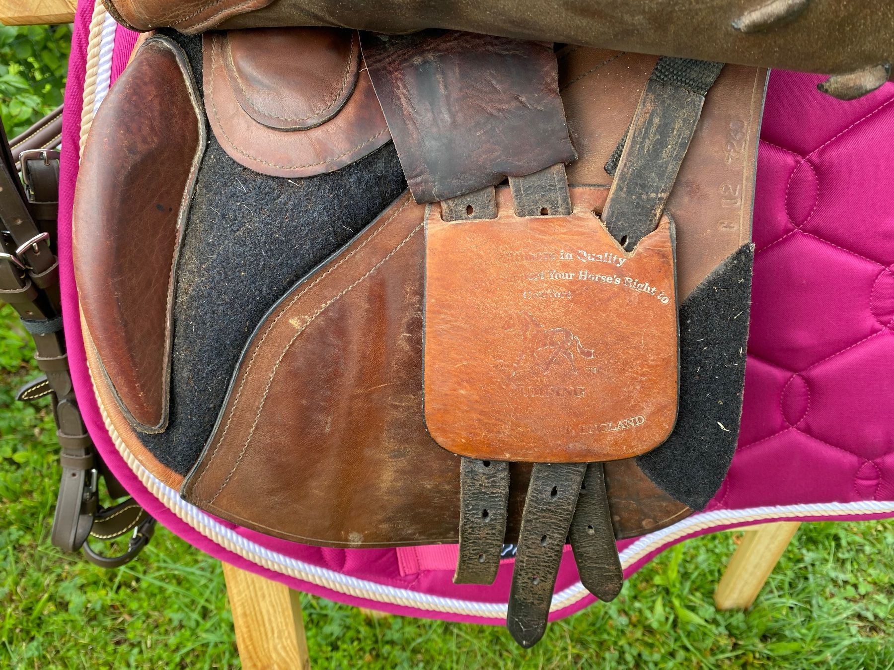 Selle & Accessori: schöner Frank Baines Vielseitigkeitssattel – Usato da Feldbach venduto da Fea1 8