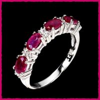 ROYAL RUBY, Rubin Ring 925 Silber