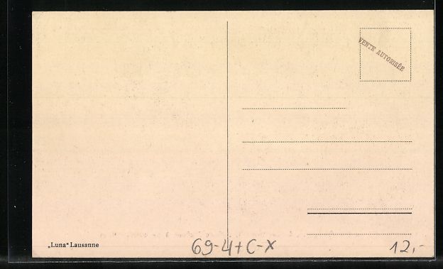 Cartoline postali: Lausanne, Asile dew Aveugles, Dr. Marc D – Usato da Berlin venduto da bartko-reher 1