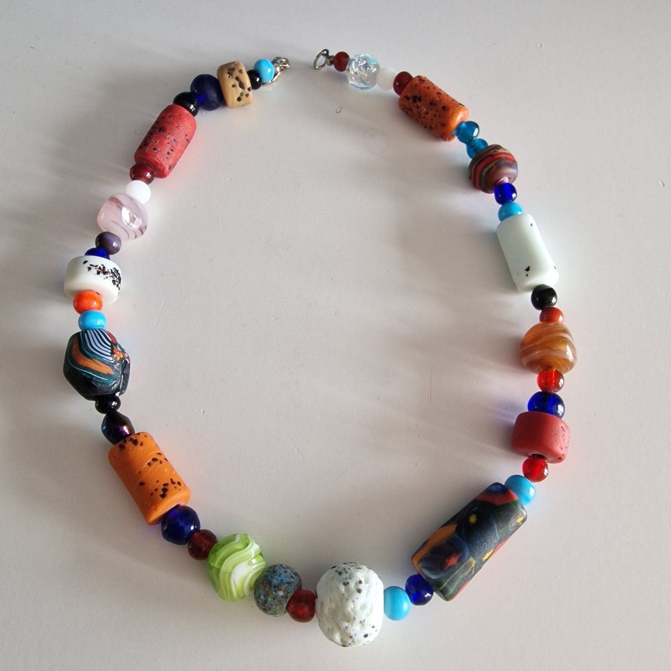 Murano Bicchieri: Alte Millefiori-Halskette, Muranoglas – Usato da Birr venduto da sen_8djr 2