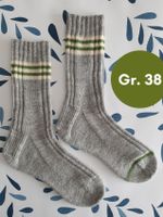 Handgestrickte Socken, Gr. 38, Wollsocken, Geschenk