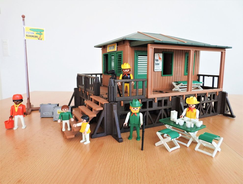 Playmobil Mur Double Marron Porte Et Fenêtre Western 3770 Steck Abimé - Foto 4