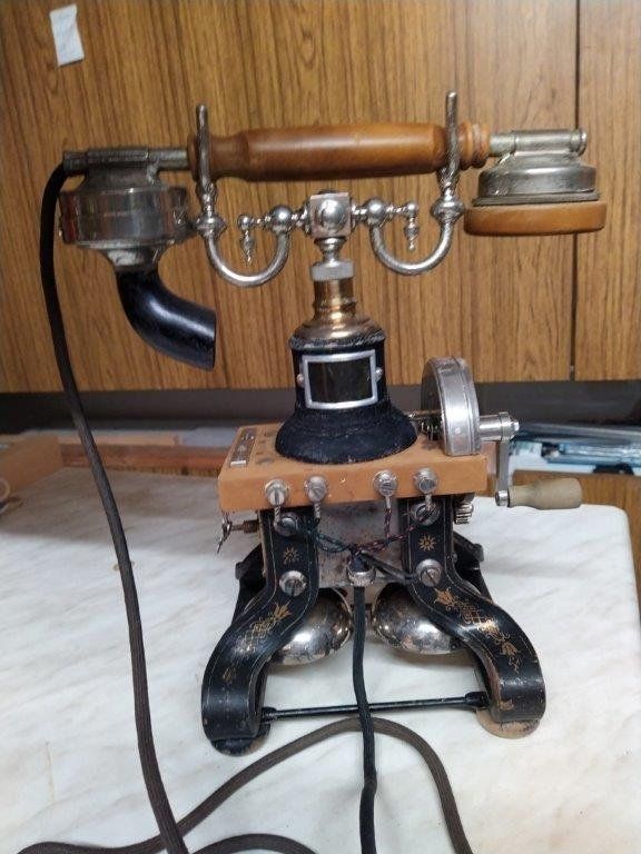 Ericsson Telefoni: Ericsson Skelett-Tischstation 1882 – Usato da Lachen SZ venduto da Wba47