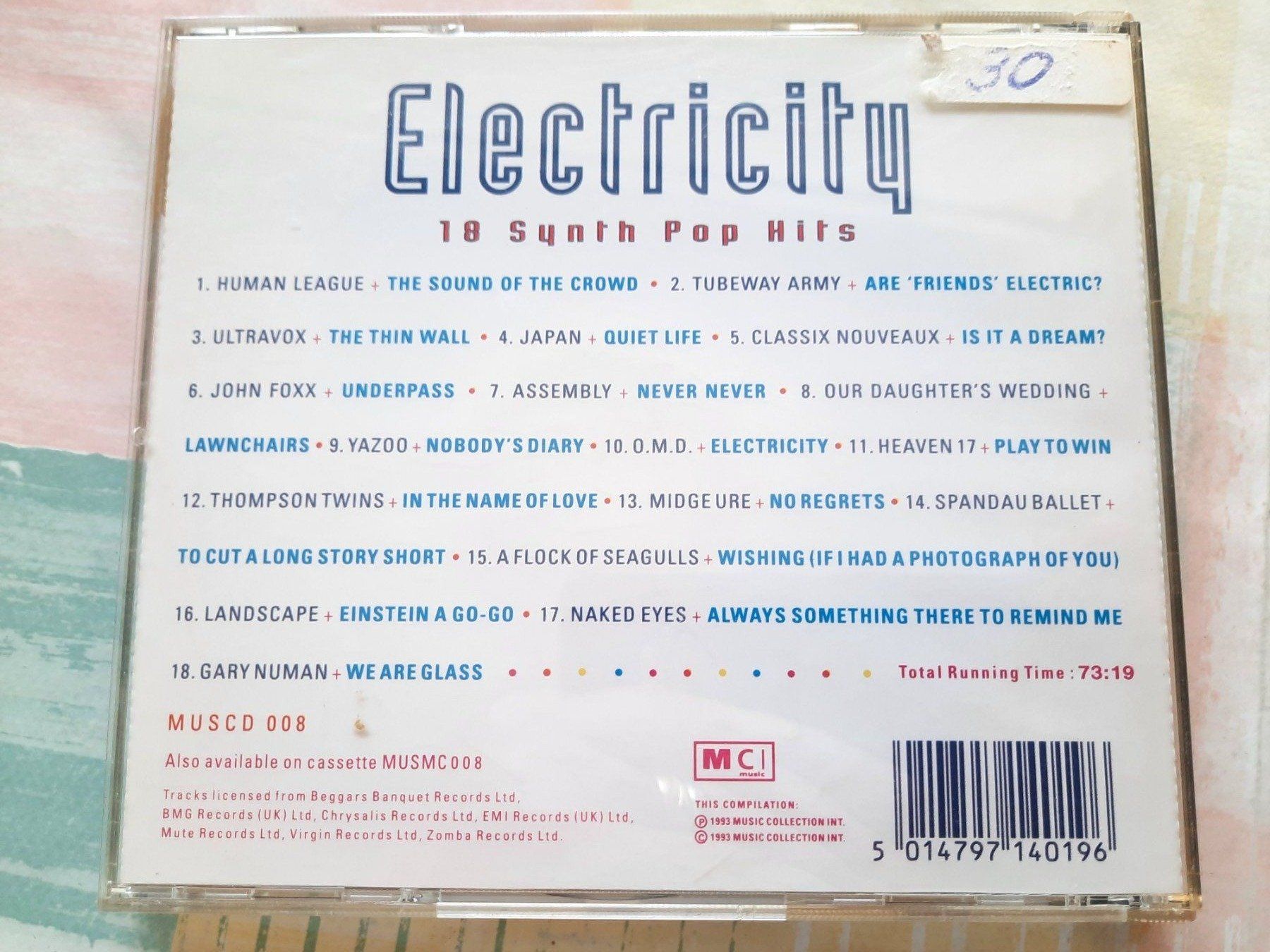 CD: Cd Electricity - 18 Synth pop Hits – Usato da Pully venduto da bro_n52j 2