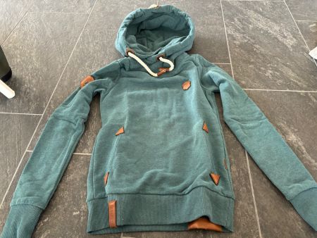 Naketano - Pullover - blau mit weiss-braunen Details - Gr.XS