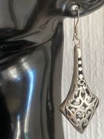 Boucles d'oreilles argent 925 motif filigrane  11,35g
