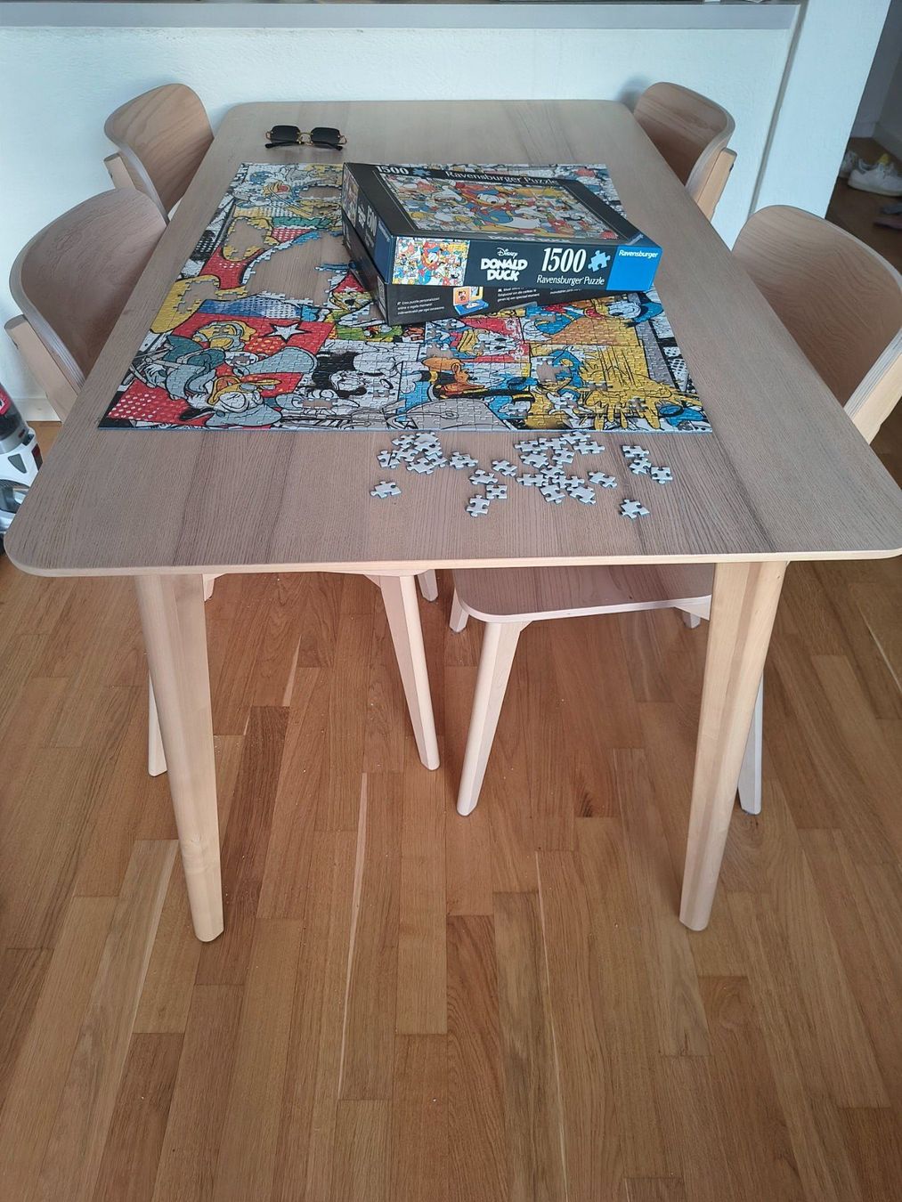 Ikea Set di tavolo e panche: IKEA LISABO Esstisch mit 4 Stühlen – Usato da Zürich venduto da eug_72cq 1